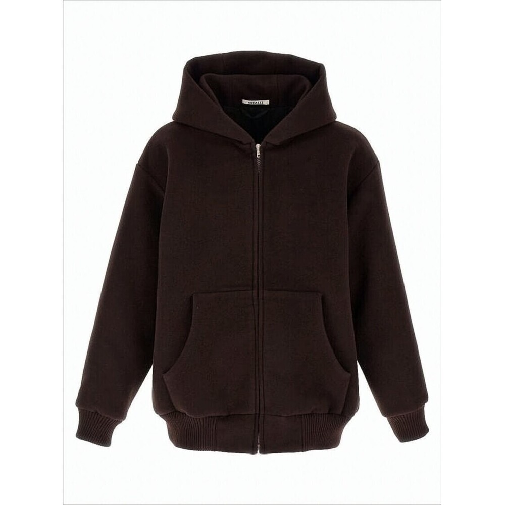 AURALEE Relaxed Fit Dark Brown Wool Auralee Jacket